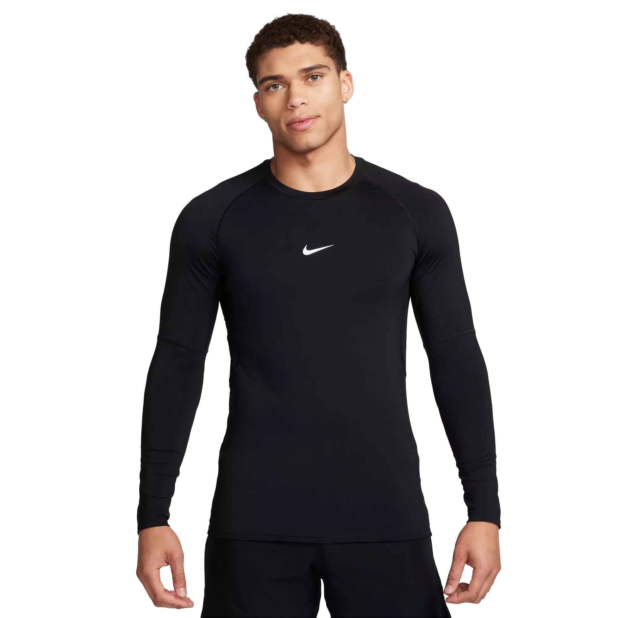 Nike Pro Dri-FIT Slim Long Sleeve Top - Black | Hibbett